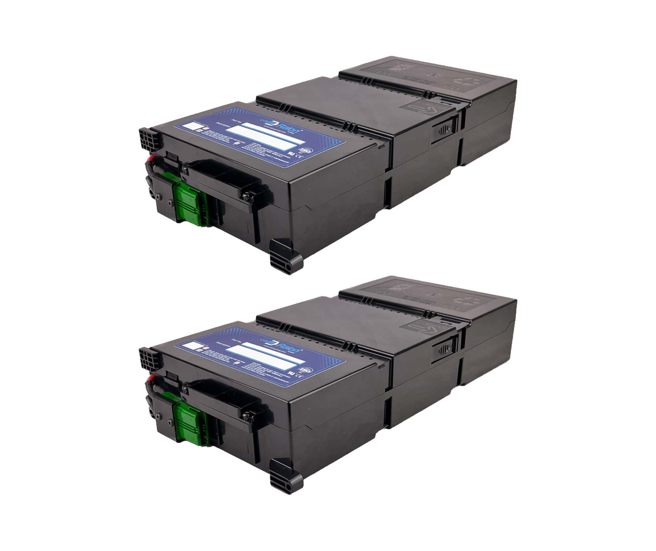 Raion Power RG-RBC141 Replacement Battery Cartridge for APC Smart-UPS SRT 72V 2.2kVA RM SRT72RMBP - 2 Pack