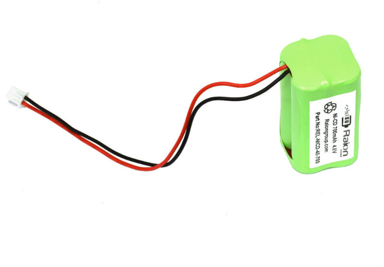 Raion Power REL-NICD-48-700 Replacement 4.8V 700mAh Exit Light Battery For Exit Light Co LEDG3B