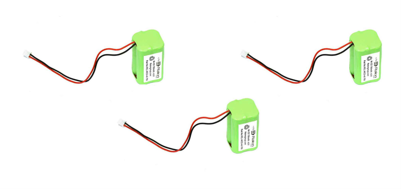 4.8V 700mAh Exit Light Battery For Cooper 4-TD-800AA-HP 4TD800AAHP (3 Pack)