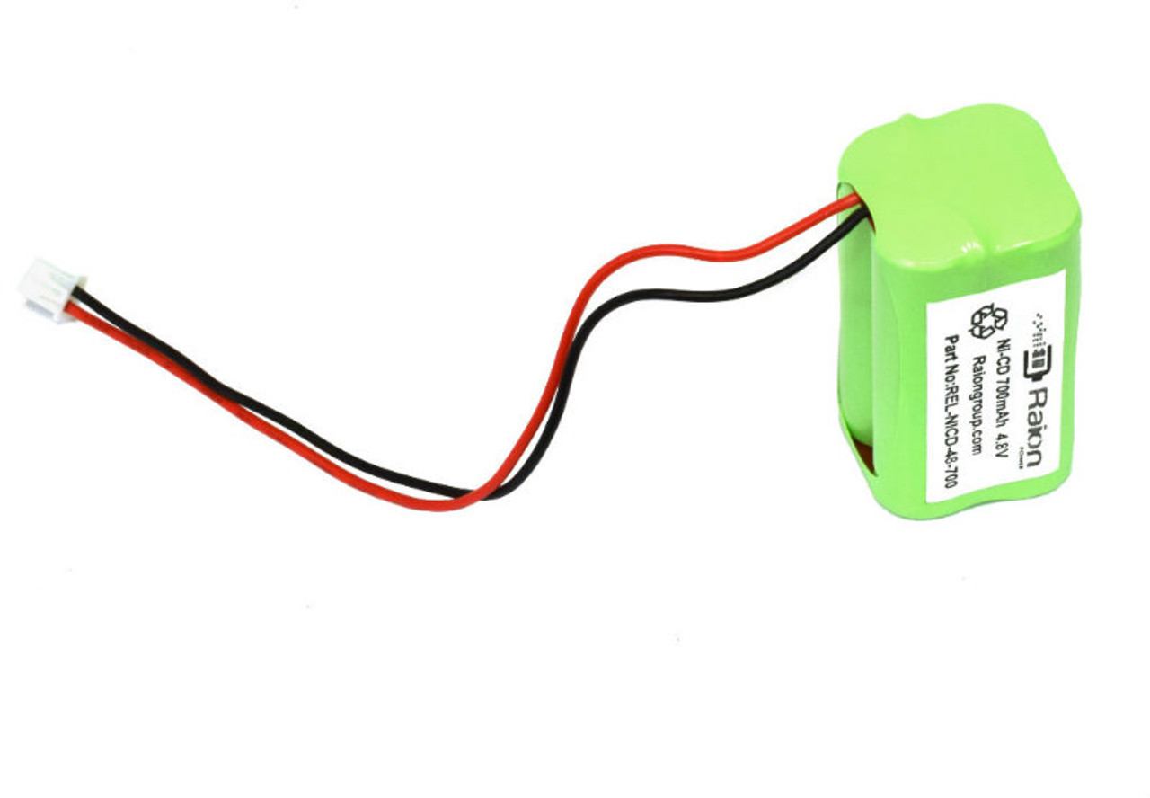 Raion Power REL-NICD-48-700 Replacement 4.8V 700mAh Exit Light Battery For At-Lite BL93NC484
