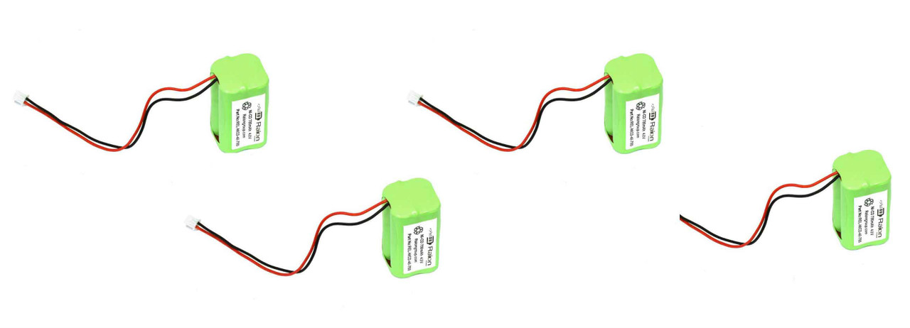 4.8V 700mAh Exit Light Battery For Best Lighting ELXTEU1RCAEM Edgelit (4 Pack)