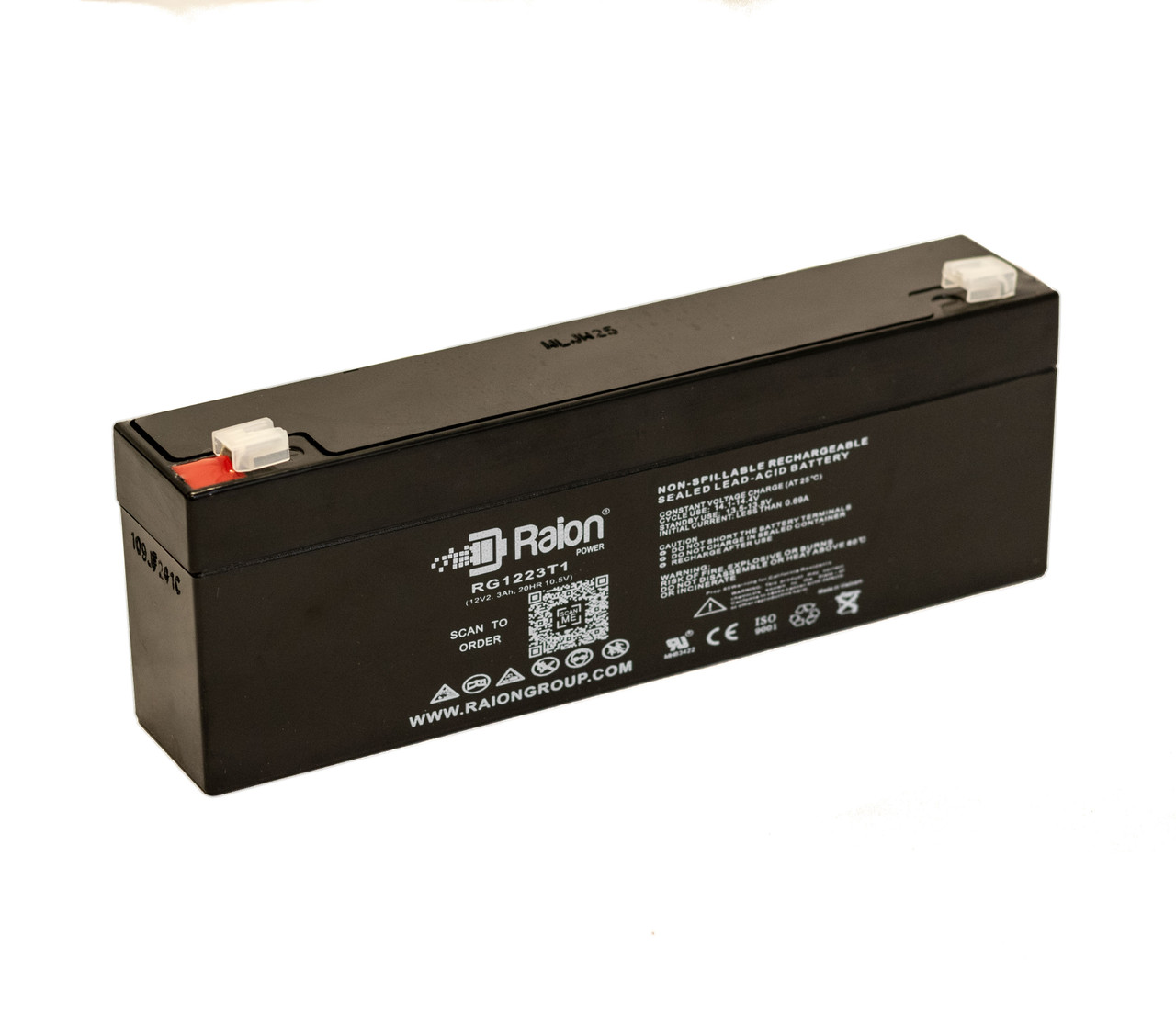 Raion Power RG1223T1 Replacement Battery for Spacelabs Medical 2446 System Recorder