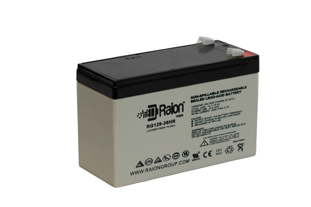 Raion Power RG129-36HR 12V 9Ah Replacement UPS Battery Cartridge for Eaton EX-EXB1000