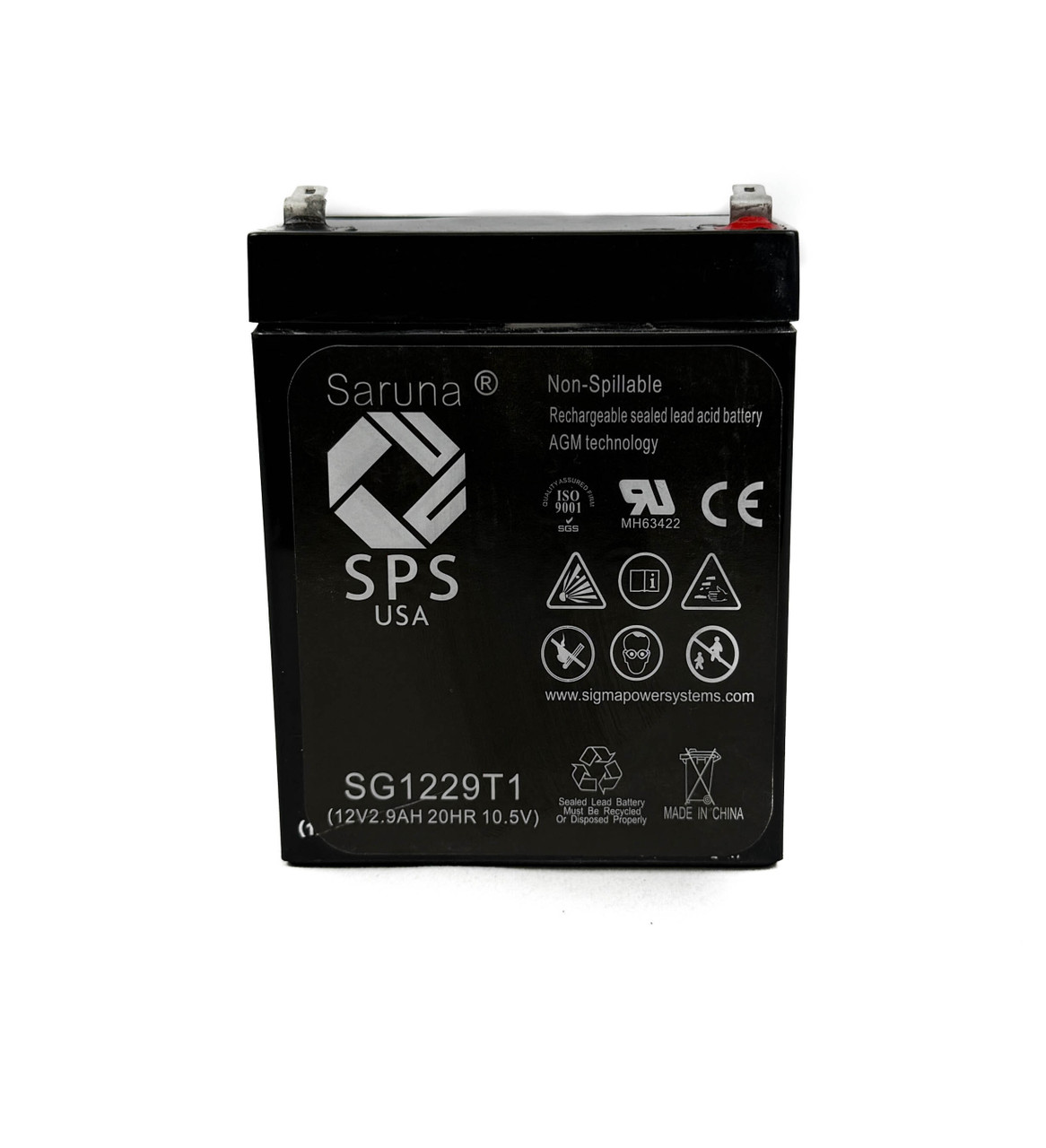 Raion Power RG1229T1 Replacement Battery Cartridge for Barton Medical I-1000 Patient Chair
