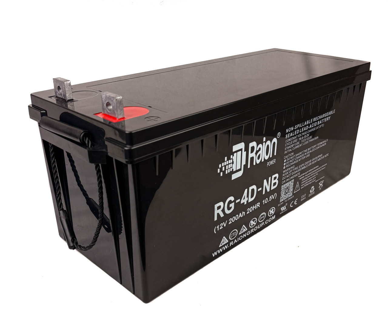 Raion Power 12V 200Ah BCI Group 4D Replacement Battery for National Signal Sunray LTS-80 Portable Solar Light Tower
