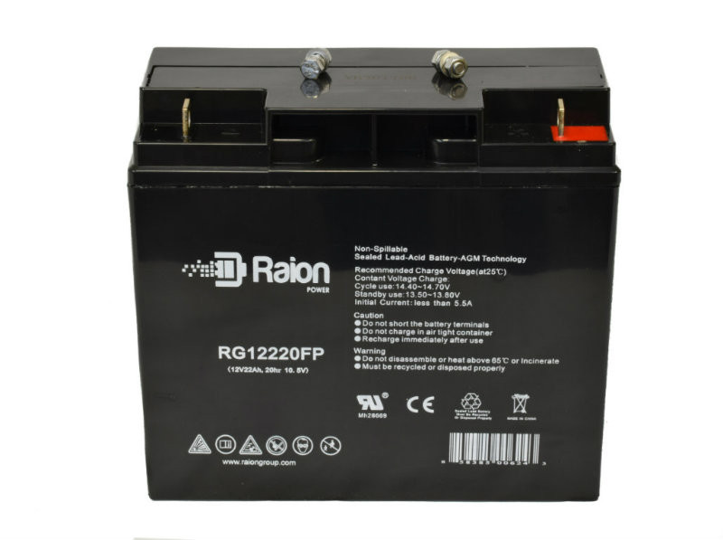 Raion Power RG12220FP 12V 22Ah Lead Acid Battery for Kwikstart ASCMSK6211 Jump Starter