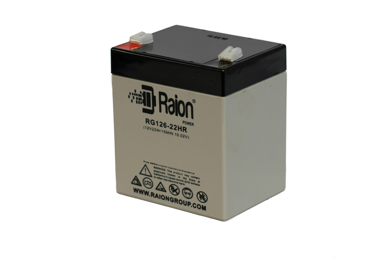 Raion Power RG126-22HR 12V 5.5Ah Replacement UPS Battery Cartridge for Alpha Technologies ALI 450