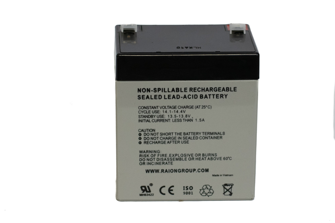 Raion Power RG126-22HR Replacement High Rate Battery for APC Smart-UPS RT 6000VA 208V SURT6000RMXLT-1TF5 - Back View