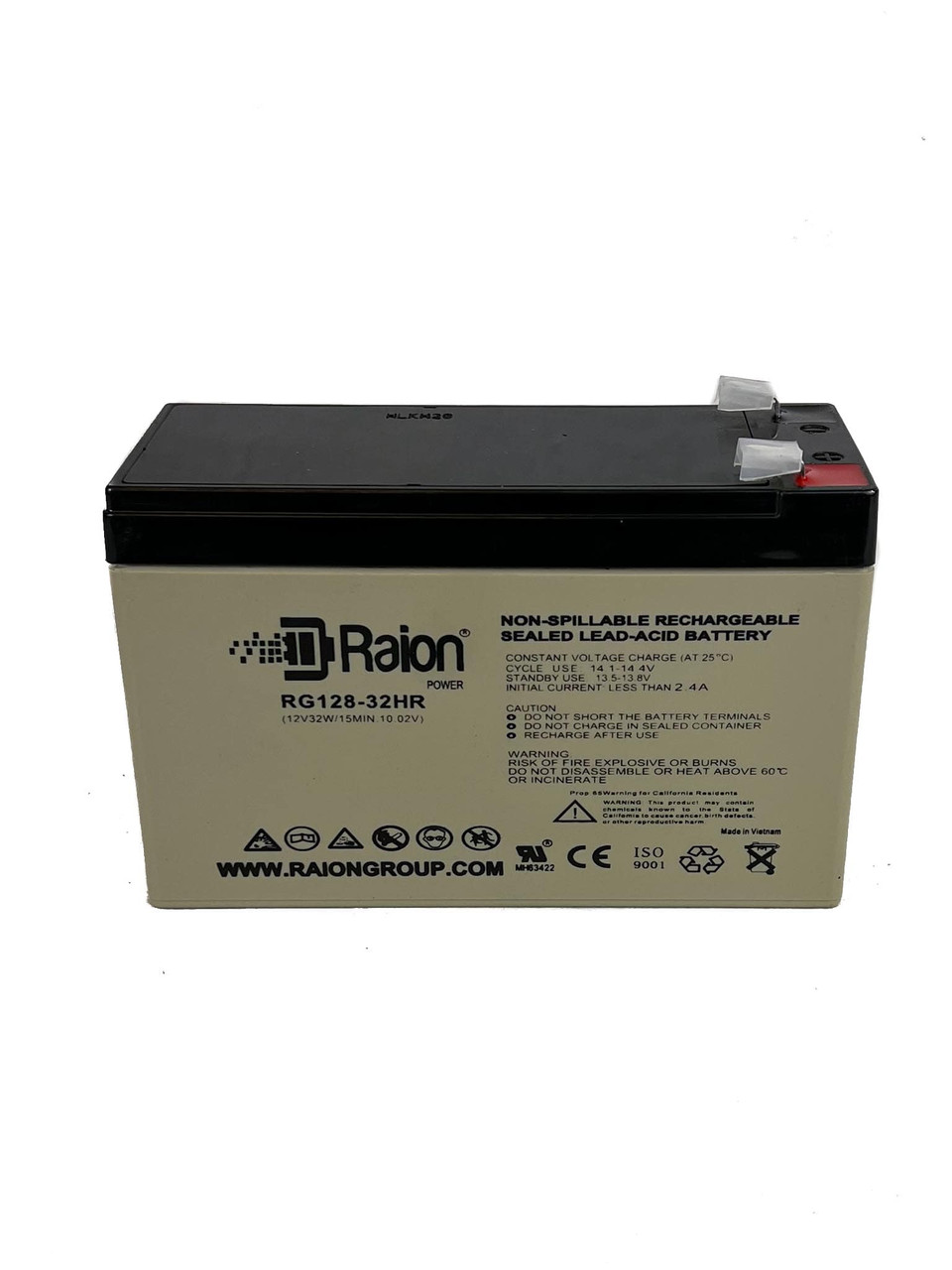 Raion Power 12V 7.5Ah UPS Battery With T2 Terminals For OPTI-UPS DS6000I BT