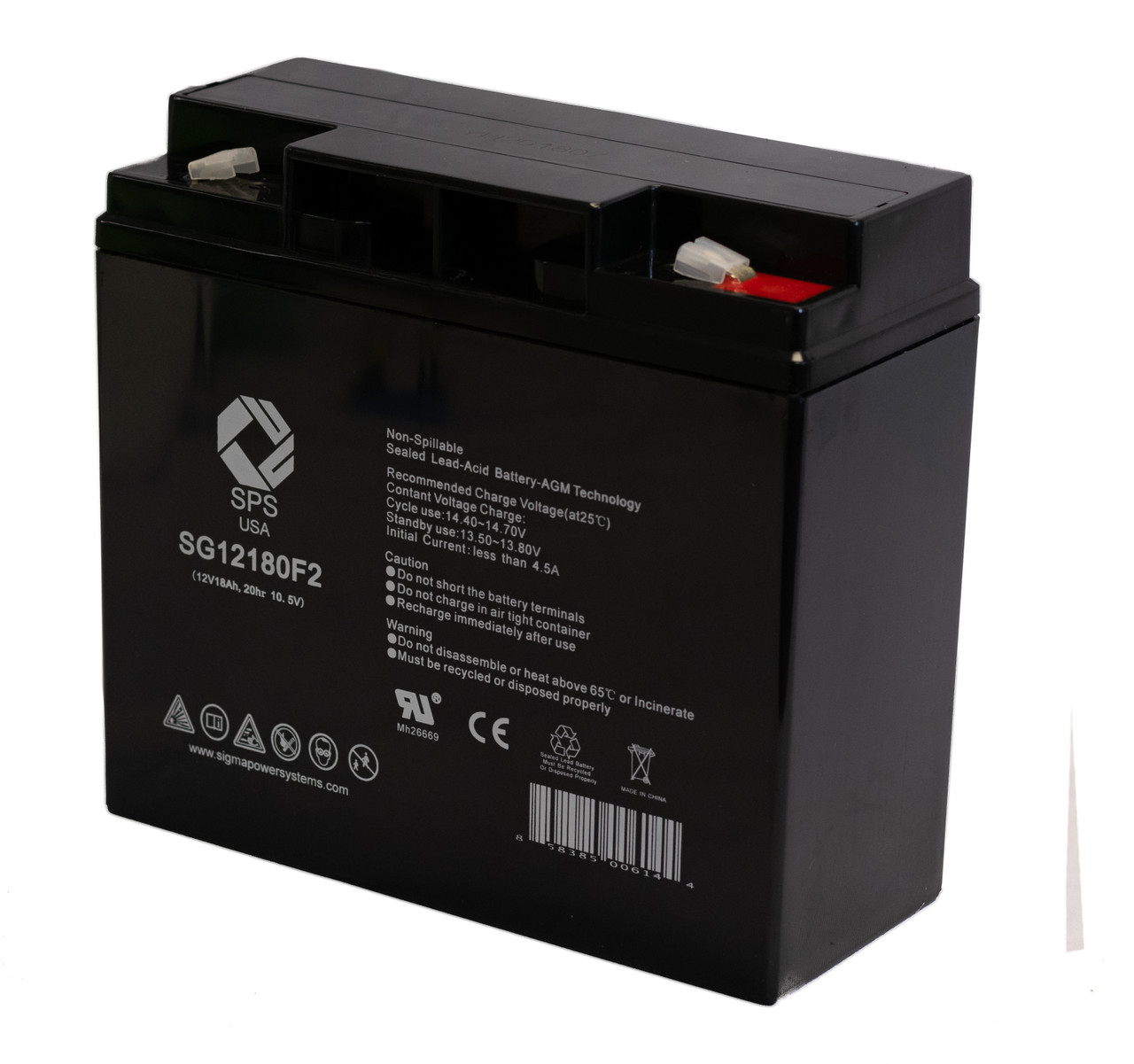 Raion Power Replacement 12V 18Ah Battery for Exell EB12180F2