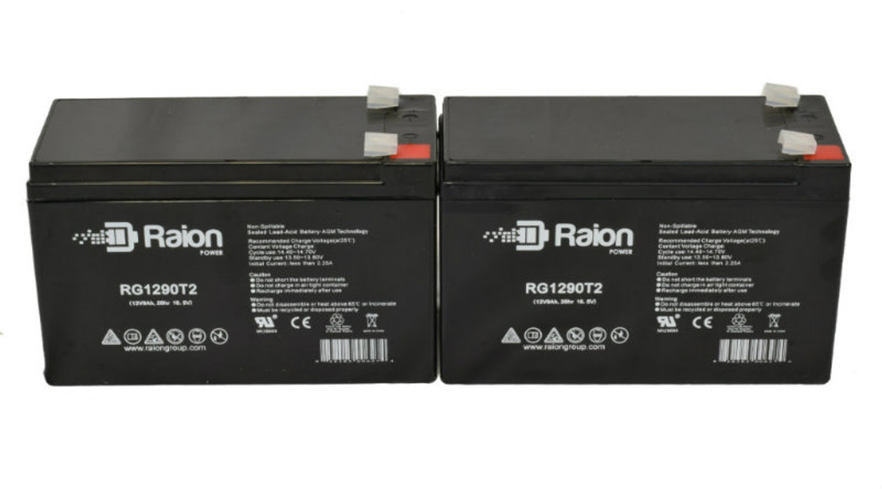 Raion Power Replacement 12V 9Ah Battery for BatteryMart SLA-12V9-F2 - 2 Pack