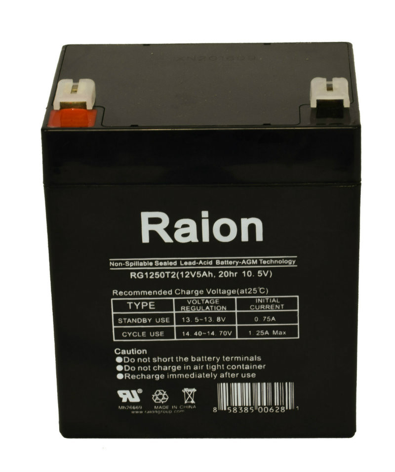 Raion Power RG1250T1 VRLA Battery For LongWay 6FM4.5 F1