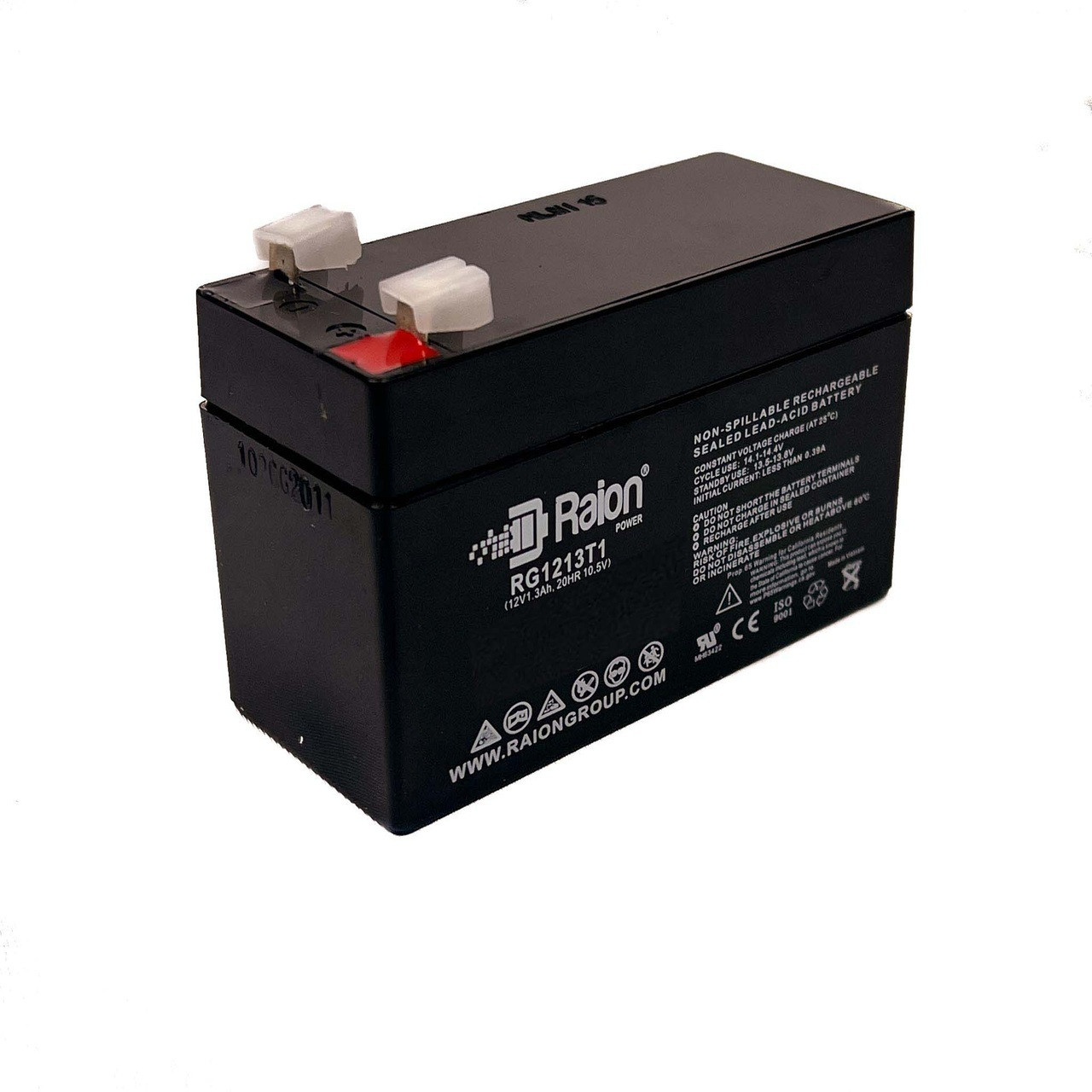 Raion Power 12V 1.3Ah Non-Spillable Replacement Rechargebale Battery for LongWay 6FM1.2