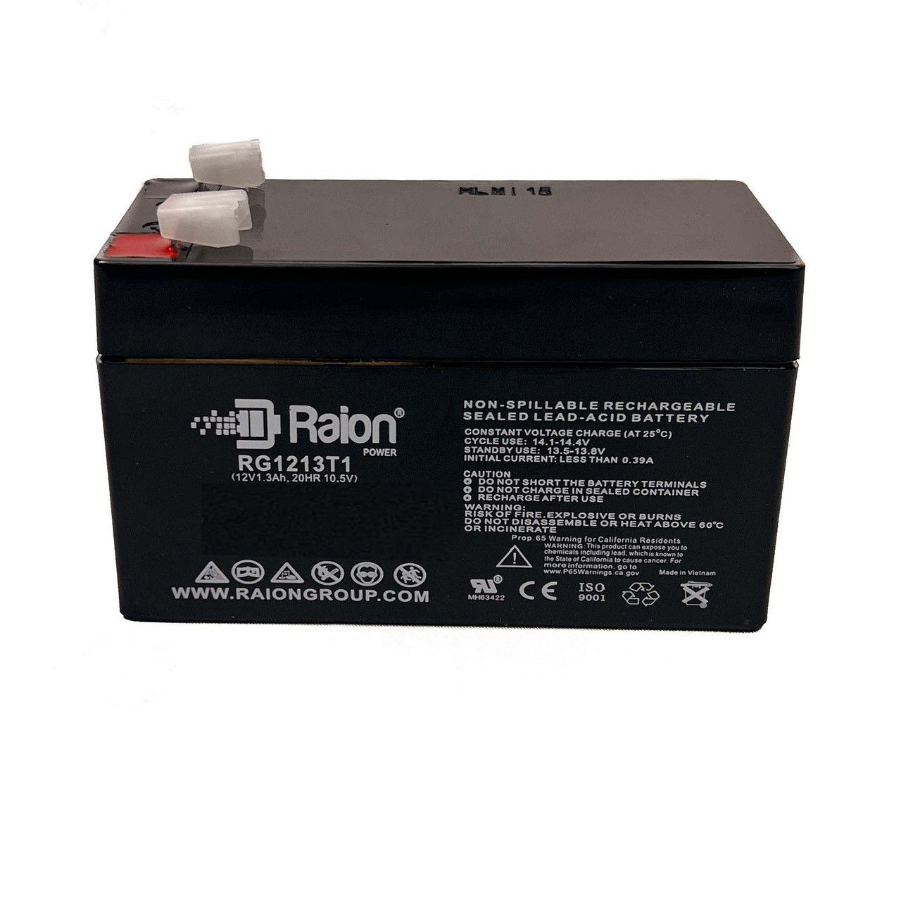 Raion Power RG1213T1 12V 1.3Ah Compatible Replacement Battery for Neptune NT1213