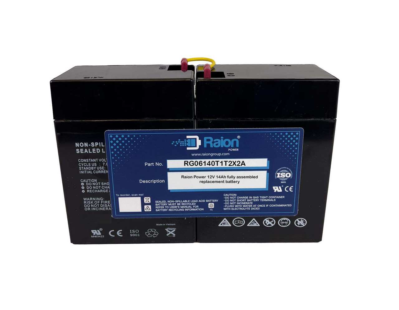 Raion Power RG06140T1T2X2A Replacement Battery for BioQuip Products BioQuip 2861