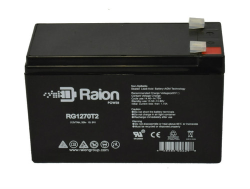 Raion Power RG1270T1 12V 7Ah Lead Acid Battery for Precor EFX556 (Ver.A)