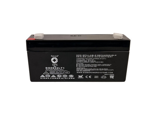 Raion Power RG0632LT1 6V 3.2Ah Compatible Replacement Battery for Alaris Medical 580 StarFlow Pump