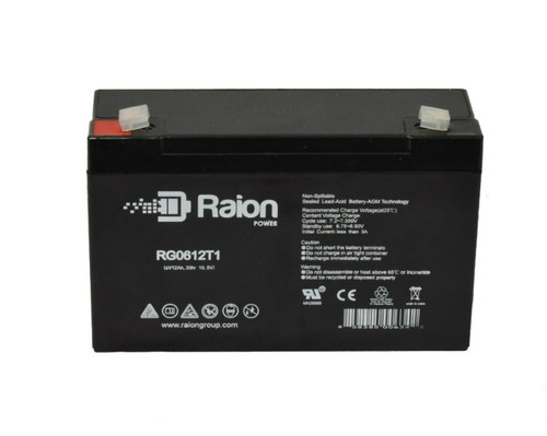 Raion Power RG06120T1 SLA Battery for Alaris Medical Gemini 1325