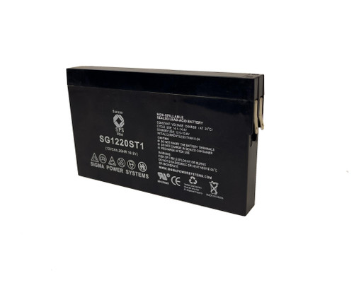 Raion Power 12V 2Ah Non-Spillable Replacement Rechargebale Battery for PPG ELD 400 Defibrillator