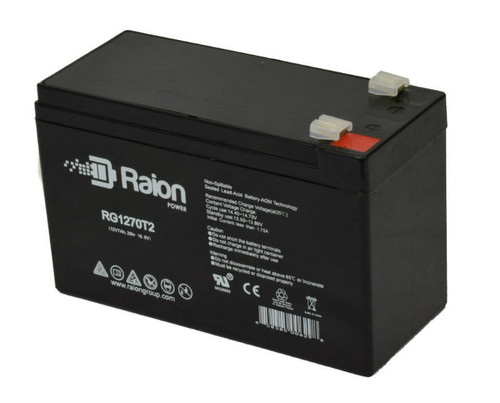 Raion Power RG1270T1 12V 7Ah Non-Spillable Replacement Battery for Medtronic 540 Blood Pump