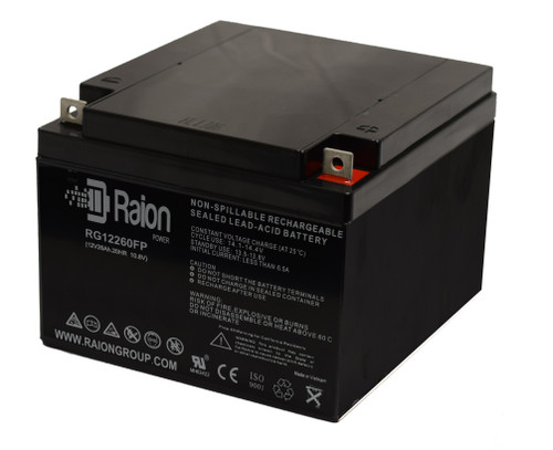Raion Power Replacement 12V 26Ah Battery for ABIOMED BVS 5000T Transport Console - 1 Pack