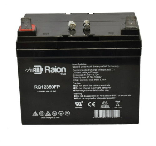 Raion Power RG12350FP 12V 35Ah Lead Acid Battery for Kinetic Concepts KinAir Bed-Temp Transport