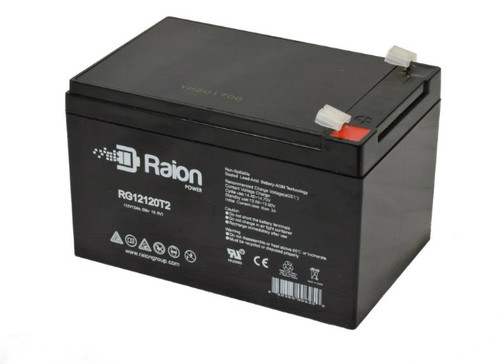 Raion Power 12V 12Ah Replacement Emergency Light Battery for Elan ED412