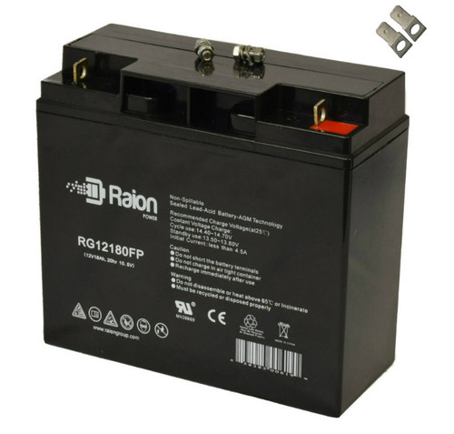 Raion Power Replacement 12V 18Ah Emergency Light Battery for Power-Sonic PS-12180F2 - 1 Pack