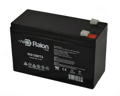 Raion Power Replacement 12V 9Ah Alarm Security System Battery for Potter Electric BT-80 - 1 Pack