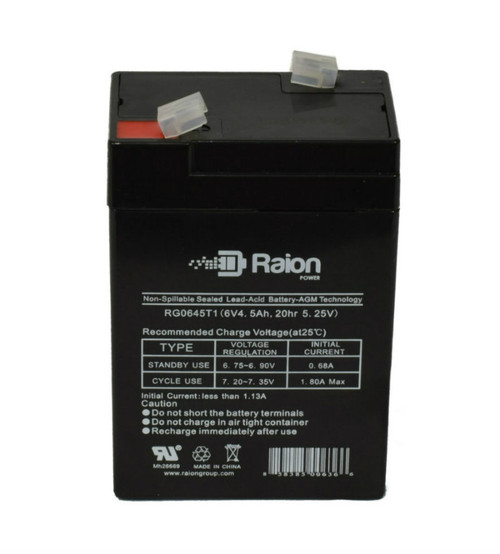 Raion Power RG0645T1 Replacement Battery Cartridge for Dynacraft 8804-81 Stable Buddies Chestnut Horse Plush Brown