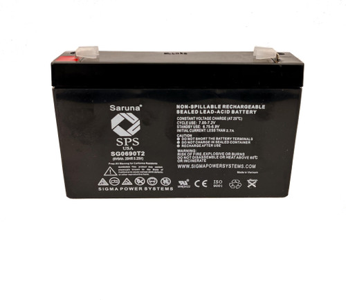 Raion Power RG0690T2 Replacement Battery Cartridge for Kid Trax KT1517WM 6V Frozen 2 Water Nokk Ride-On