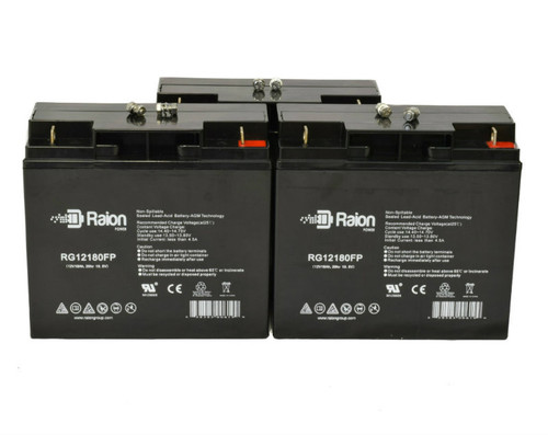 Raion Power Replacement 12V 18Ah Battery for Diehard Platinum Portable Power 1150 - 3 Pack