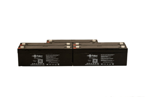 Raion Power 12V 2.3Ah RG1223T1 Replacement Medical Battery for Abbott Laboratories 4000 Omni Pump - 5 Pack