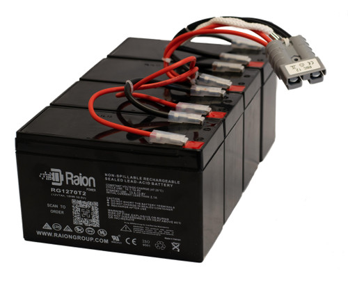 Raion Power Replacement RG-RBC12 Battery Kit for APC Smart-UPS 5000VA RM 7U w/Transformer 208V SU5000R5T-TF3