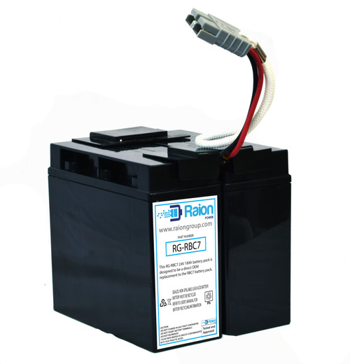 Raion Power RG-RBC7 Replacement Battery Cartridge For APC SU1250RM 
