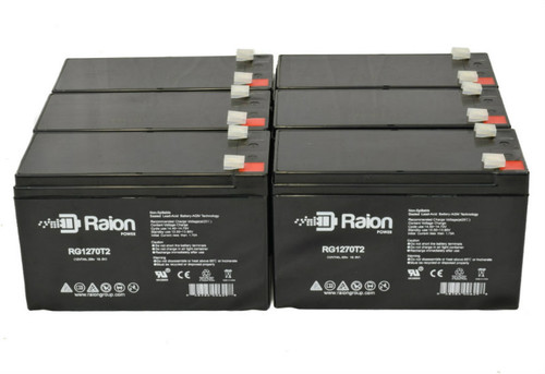 Raion Power Replacement 12V 7Ah Battery for Long Way LW-6FM6 - 6 Pack