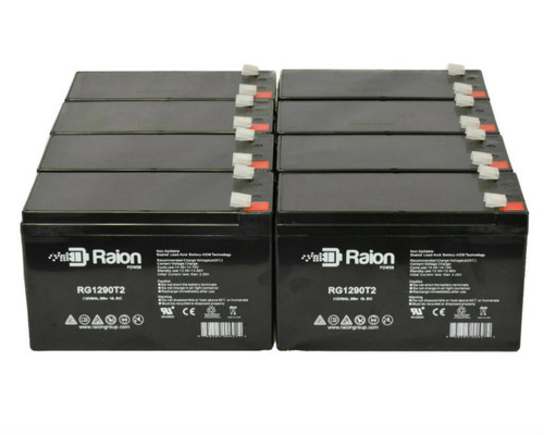 Raion Power Replacement 12V 9Ah Battery for FirstPower FP1285-F2 - 8 Pack