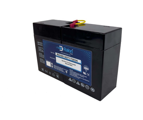 Raion Power RG06140T1T2X2A Replacement Battery for Parmak 902 Electric Fence Charger