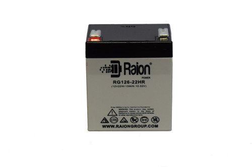 Raion Power RG126-22HR Replacement High Rate Battery Cartridge for Powerware 05147-643-5501