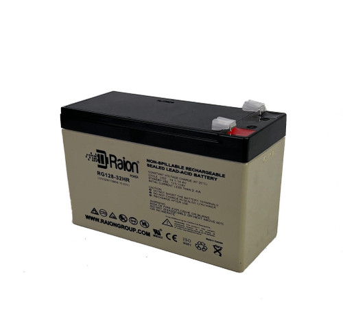 Raion Power RG128-32HR 12V 7.5Ah Replacement UPS Battery Cartridge for Powerware PowerRite Max 450VA