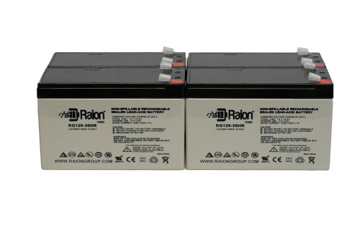 Raion Power RG129-36HR High Rate Replacement 12V 9Ah Battery - 4 Pack