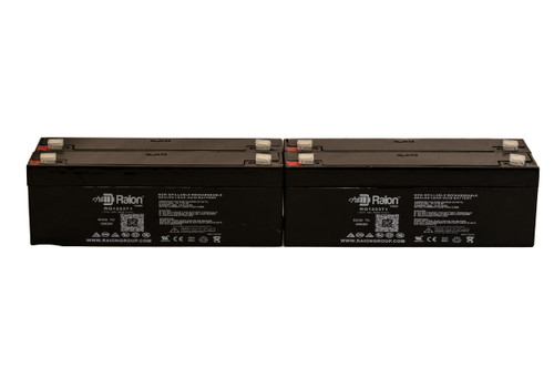 Raion Power RG1223T1 12V 2.3Ah Replacement UPS Battery Cartridge for Clary UPSI-1240-IG - 4 Pack