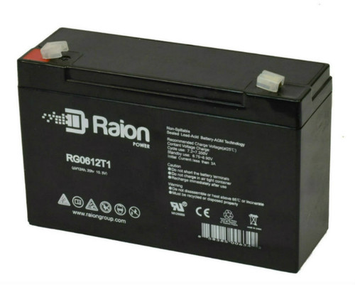 Raion Power RG06120T1 Replacement Battery for GP GB12-6