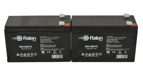 Raion Power Replacement 12V 9Ah Battery for Rhino SLA9-12 - 2 Pack