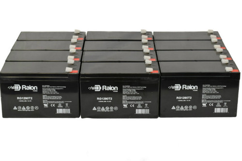 Raion Power Replacement 12V 9Ah Battery for FirstPower FP1285 - 12 Pack