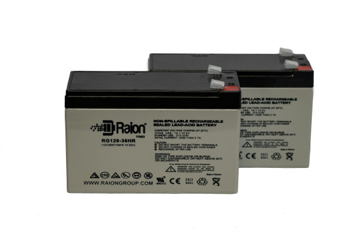 Raion Power RG129-36HR 36W High Rate Replacement 12V 9Ah Battery - 2 Pack