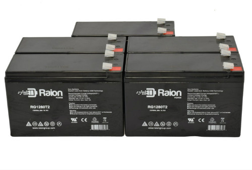 Raion Power Replacement 12V 8Ah Battery for DriveMotion SB1280-F1 - 5 Pack