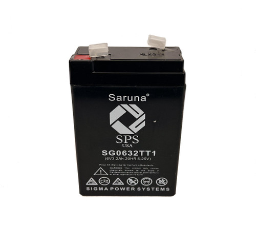 Raion Power RG0632TT1 6V 3.2Ah Compatible Replacement Battery for Power Energy GB6-3.4H