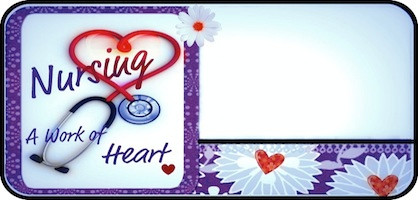 Nurses Heart Purple