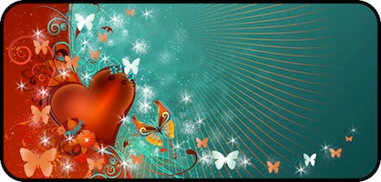 Heart on Teal